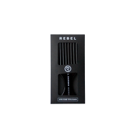 REBEL Премиальный гребень-афропик AFRO COMB TOTAL BLACK