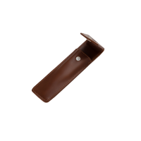REBEL Кожаный чехол для опасной бритвы Prestige Brown