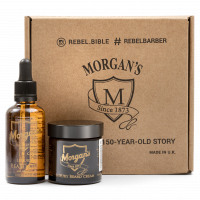 Morgan's Подарочный набор премиальное масло + премиальный крем для бороды и усов