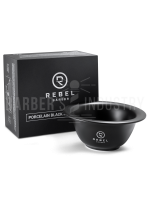 REBEL Фарфоровая чаша для бритья Black Matt Shaving Bowl