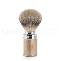 MUEHLE Помазок TRADITIONAL, барсучий ворс высшей категории Silvertip, розовое золото