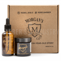 Morgan's Подарочный набор премиальное масло + премиальный крем для бороды и усов