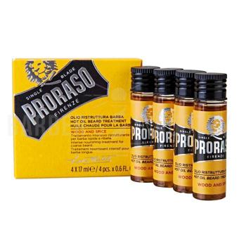 Proraso Горячее масло для бороды  (17 ml*4) WOOD AND SPICE
