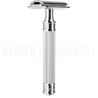 MUEHLE Т-образная бритва TRADITIONAL, c удлиненной ручкой, хром, closed comb