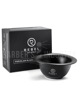 REBEL Фарфоровая чаша для бритья Black Matt Shaving Bowl