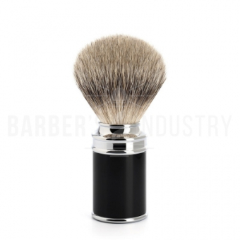 MUEHLE Помазок TRADITIONAL, барсучий ворс высшей категории Silvertip, черная смола