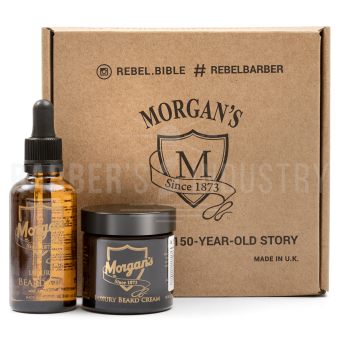 Morgan's Подарочный набор премиальное масло + премиальный крем для бороды и усов