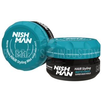 NISHMAN Глина для укладки волоc M4 MATTE FINISH сильная фиксация 30 ML